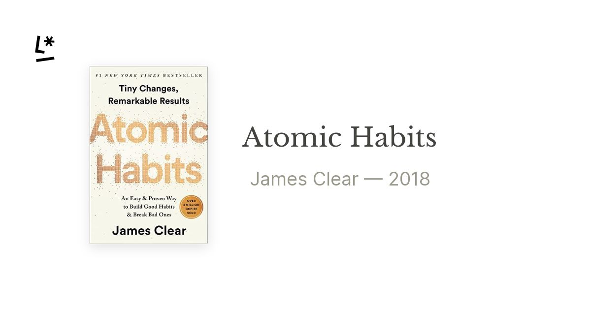 Libro Hábitos atómicos - ¡LITERAL!
