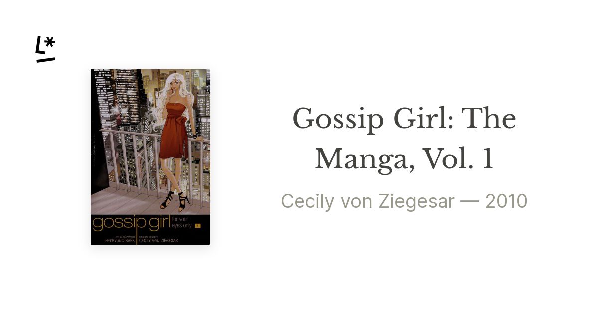 Gossip Girl: Gossip Girl #1 by Cecily Von Ziegesar - Paperback - Reprint -  2008 - from Reading Habit (SKU: FICYA83311)