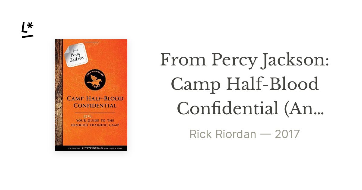 Camp Half-Blood Confidential