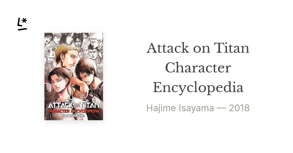 Attack on Titan Character Encyclopedia FINAL