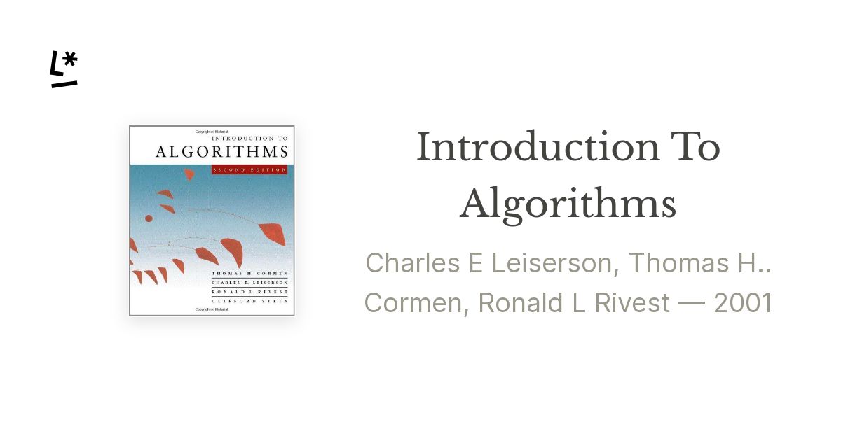 Introduction To Algorithms
