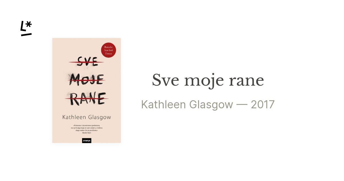 Sve moje rane by Kathleen Glasgow | Literal