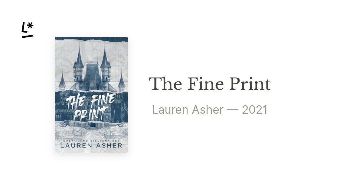 The Fine Print by Lauren Asher Review