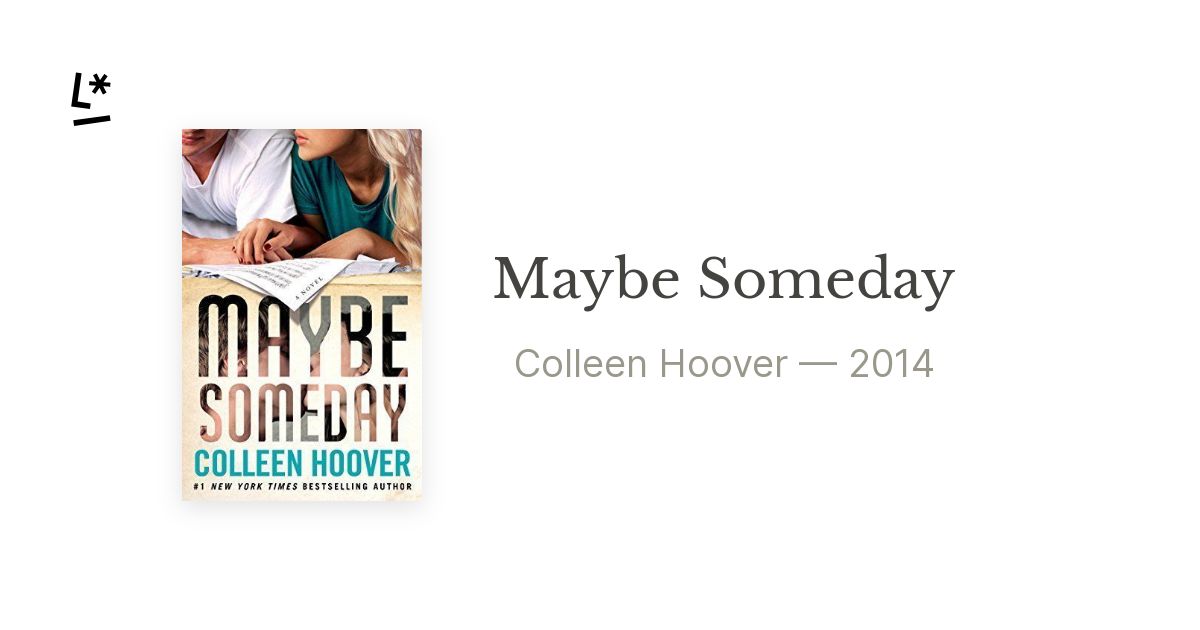 Maybe Someday, Colleen Hoover