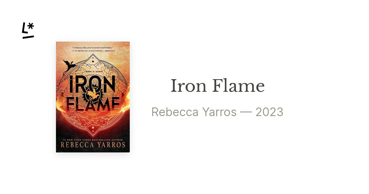 Iron Flame by Rebecca Yarros | Literal