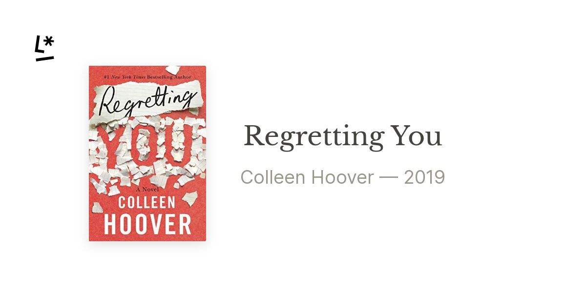 Regretting you (francais) de Colleen Hoover