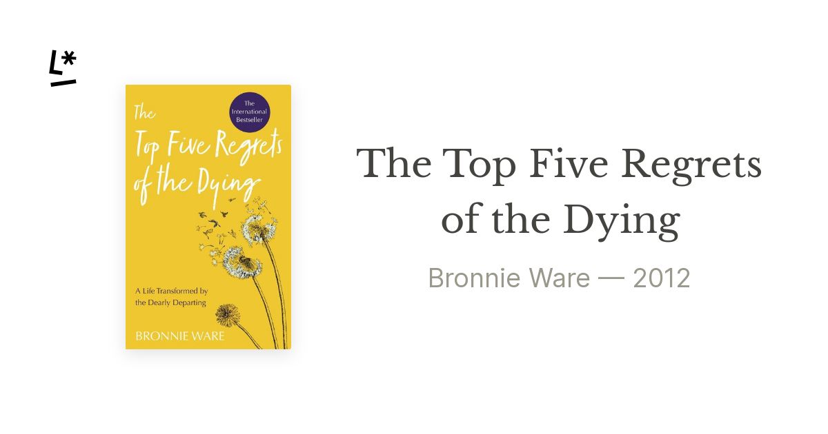 Top Five Regrets of the Dying by Bronnie Ware, Paperback