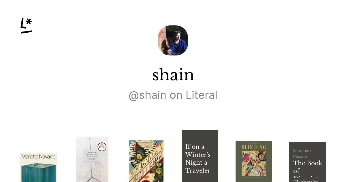 shain / shain | Literal